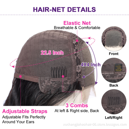wholesale body wave raw 100% virgin 4x4 straight brazilian frontal hd wig full lace front cuticle aligned human hair wigs